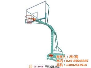 盘锦固定式篮球架,单臂固定式篮球架,海明宇 认证商家